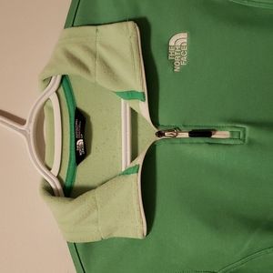 The North Face green fleece woman